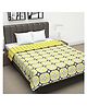 Divine Casa Microfiber Polyester Reversible 120 GSM Geometric Double Bed AC Dohar - Yelow Grey