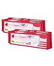 Everteen XL Cotton Soft Top Layer Sanitary Napkin Pads With Neem & Safflower Pack of 2 - 20 Pieces Each