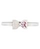 Aye Candy R Initial Headband - White