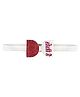 Aye Candy Holi Hai Glittery Bow Headband - Red & White
