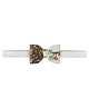 Aye Candy Glitter Happy Holi Bow Headband - Gold & White