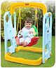 Babyhug Kids SwingBlue & Yellow | Comfortable Swing Seat with Strong Rope | Durable & Safe for Children | Suitable for Indoor & Outdoor Fun | Enhances Balance, Strength & Confidence | BIS Certified