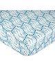 Crane Baby Caspian Collection Crib Sheet - Blue