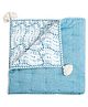 Crane Baby Caspain Collection Quilted Blanket - Light Blue
