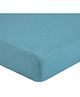 Crane Baby 100% Cotton Muslin Crib Fitted Sheet - Sky Blue