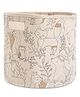 Crane Baby Ezra Collection Storage Bin Animal Print - Multicolour