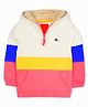 Cherry Crumble By Nitt Hyman Full Sleeves Color-Block Hooded Sweatshirt - Multi Color