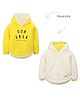 Cherry Crumble By Nitt Hyman Full Sleeves Reversible Hooded Sweatshirt - Yellow & White