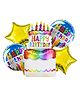 Johra Foil Balloon for Birthday Party Supplies Multicolor - Pack Of 5