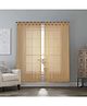 Hippo Loop Curtain Pack of 2 Beige - 4.5 x 4.5 Feet