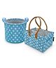 Hippo Diaper Bag Caddy with Toy Bin Star Print - Blue