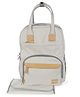 Walking Mum Baby Nature Sand Diaper Changing Bagpack - White