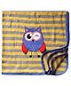 Pranava Organic Cotton Owl Patch Blanket - Purple