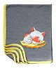 Pranava Organic Cotton Cat Patch Blanket - White