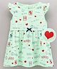 Baby Naturelle & Me Short Sleeves Printed Frock - Green