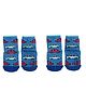 NOFALL Pack Of 2 Cars Design Antiskid Ankle Length Socks - Dark Blue