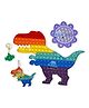 FunBlast Pop Bubble Stress Relieving Silicone Pop It Fidget Toy Pack of 4 - Multicolor