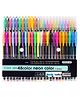 FunBlast Neon Colour Metallic Gel Pen Set of 48 - Multicolour
