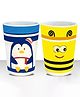 FunBlast Bamboo Fiber Glasses Pack of 2  380 ML Each (Color & Design May Vary)
