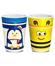 FunBlast Cartoon  Design Bamboo Fiber Mug Pack of 2 (Assorted Color & Design)
