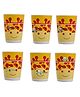 FunBlast Bamboo Fiber Glasses Giraffe Design Pack of 6 Multicolour - 380 ml Each