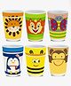 FunBlast Bamboo Fiber Glasses Pack of 6  380 ML Each (Color & Design May Vary)