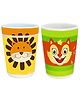 FunBlast Cartoon  Design Bamboo Fiber Mug Pack of 2 (Assorted Color & Design)