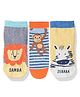 Elementary Anti Microbial Super Soft Ankle Length Organic Cotton Socks Farm Animals Print Pack Of 3 - Multicolor (Color May Vary)