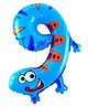 Shopping Time Jungle Animal 9 Number Foil Balloon - Blue