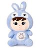 Fiddlerz Child Rabbit Soft Toy Blue - Height 45 cm