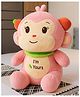 Fiddlerz Height 25 cm Stuffed Monkey Plush Soft Toy - (Color May Vary)