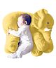 DearJoy Elephant Shaped Plush Soft Toy - Yellow