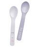Stephen Joseph Silicone Baby Spoons Elephant Pack Of 2 - Grey & white
