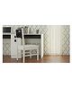 Adona Mystica Solid Teak Wood Study Chair - Black White