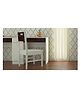 Adona Mystica Solid Teak Wood Study Chair - Brown White
