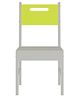 Adona Mystica Solid Teak Wood Study Chair - Lime Yellow White