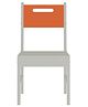 Adona Mystica Solid Teak Wood Study Chair - Orange