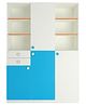 Adona Arcadia Large Kids Wardrobe Cum Bookshelf With 2 Drawers - Blue Orange