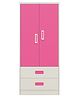 Adona Adonica Wardrobe With 2 Drawers - Pink