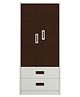 Adona Adonica Wardrobe With 2 Drawers And Regular Hang - Brown