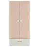 Adona Amelia 2 Door Wardrobe with Drawer and Round Knob Handles - Sandy Beige