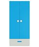 Adona Amelia 2 Door Wardrobe with Drawer and Round Knob Handles - Azure Blue