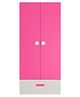 Adona Amelia 2 Door Wardrobe with Drawer and Round Knob Handles - Pink