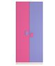 Adona Corolla 2 Door Kids Wardrobe with Petal Handles and Inner Drawer - Pink Lilac