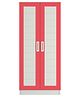 Adona Victoria 2 Door Wardrobe With 2 Drawers And Paneled Shutters - Strawberry Pink