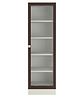 Adona Celestia Bookshelf cum Storage Cabinet with Glass Door - Brown