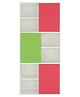 Adona Astra Large Kids Bookshelf Cum Storage Cabinet- Pink & Green