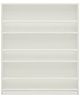 Adona Mystica Open Bookshelf With Solid Wood Retainer - Ivory