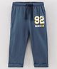 Lazy Bones Full Length Cotton Track Pant - Blue