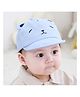 Ziory Bear Design Baseball Cotton Cap Blue - Diameter 46 cm-  Diameter 46 cm